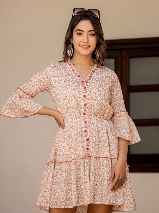 Sunshine Bloom Floral Dress