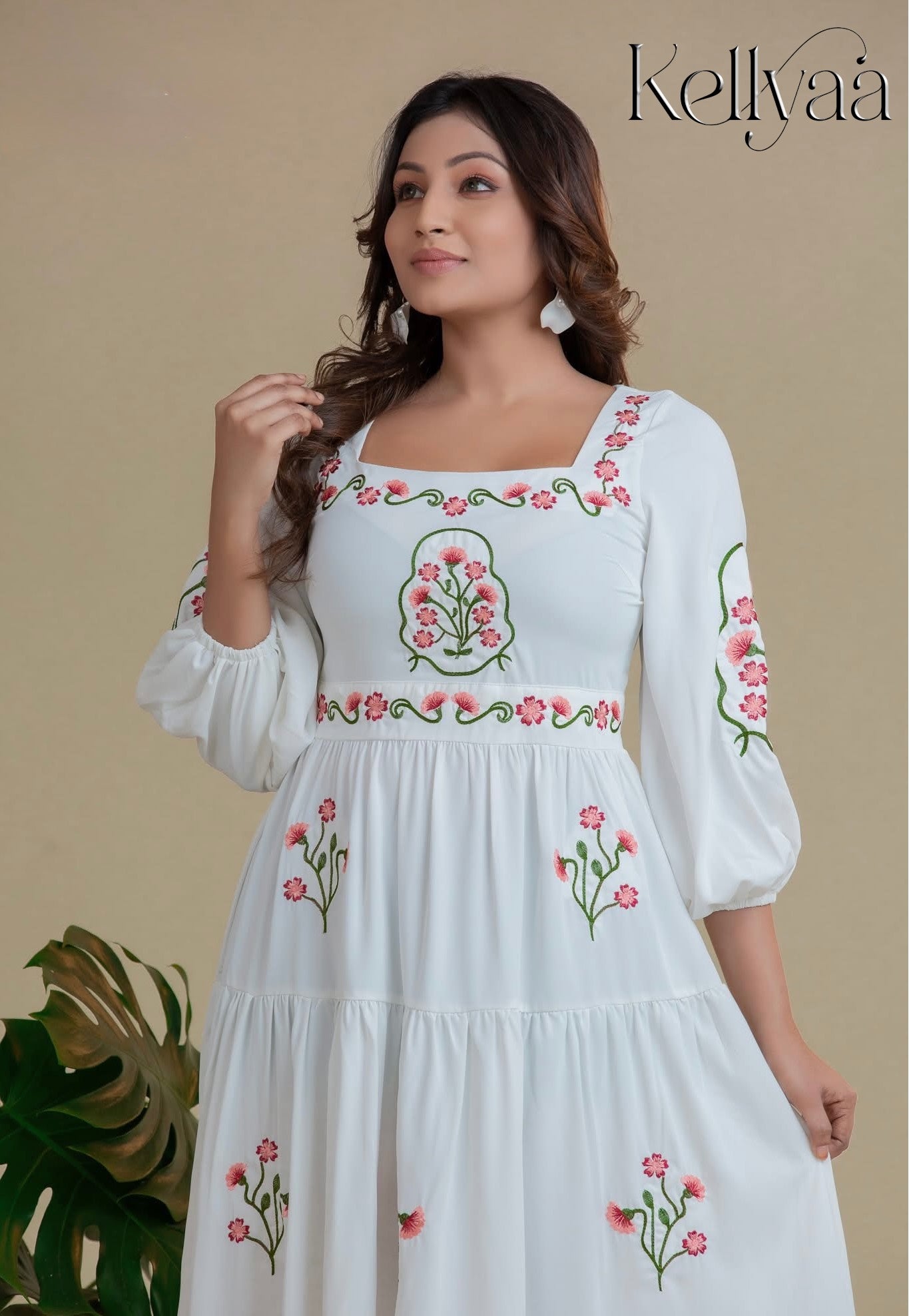 Floral Garden Embroidered Frock