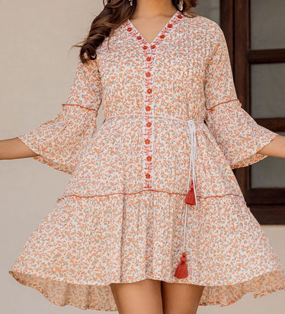 Sunshine Bloom Floral Dress